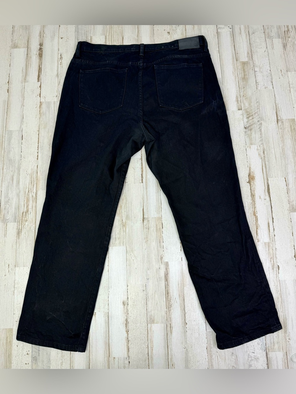 LRL Lauren Jeans Co Ralph Lauren 16 (38x29) Classic Straight Jeans Black - Picture 9 of 10